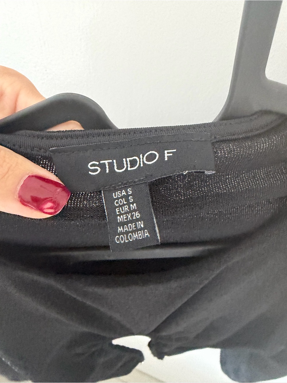 Studio F Black Short Sleeve Women's Tee